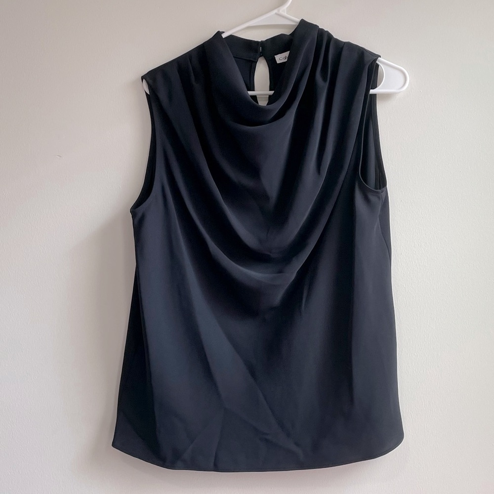 Calvin Klein Navy Cowl Neck Cami